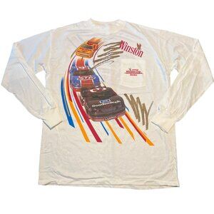 Vintage NASCAR Winston Cup Long Sleeve Double Sided Single Stitch Shirt‎ 90s
